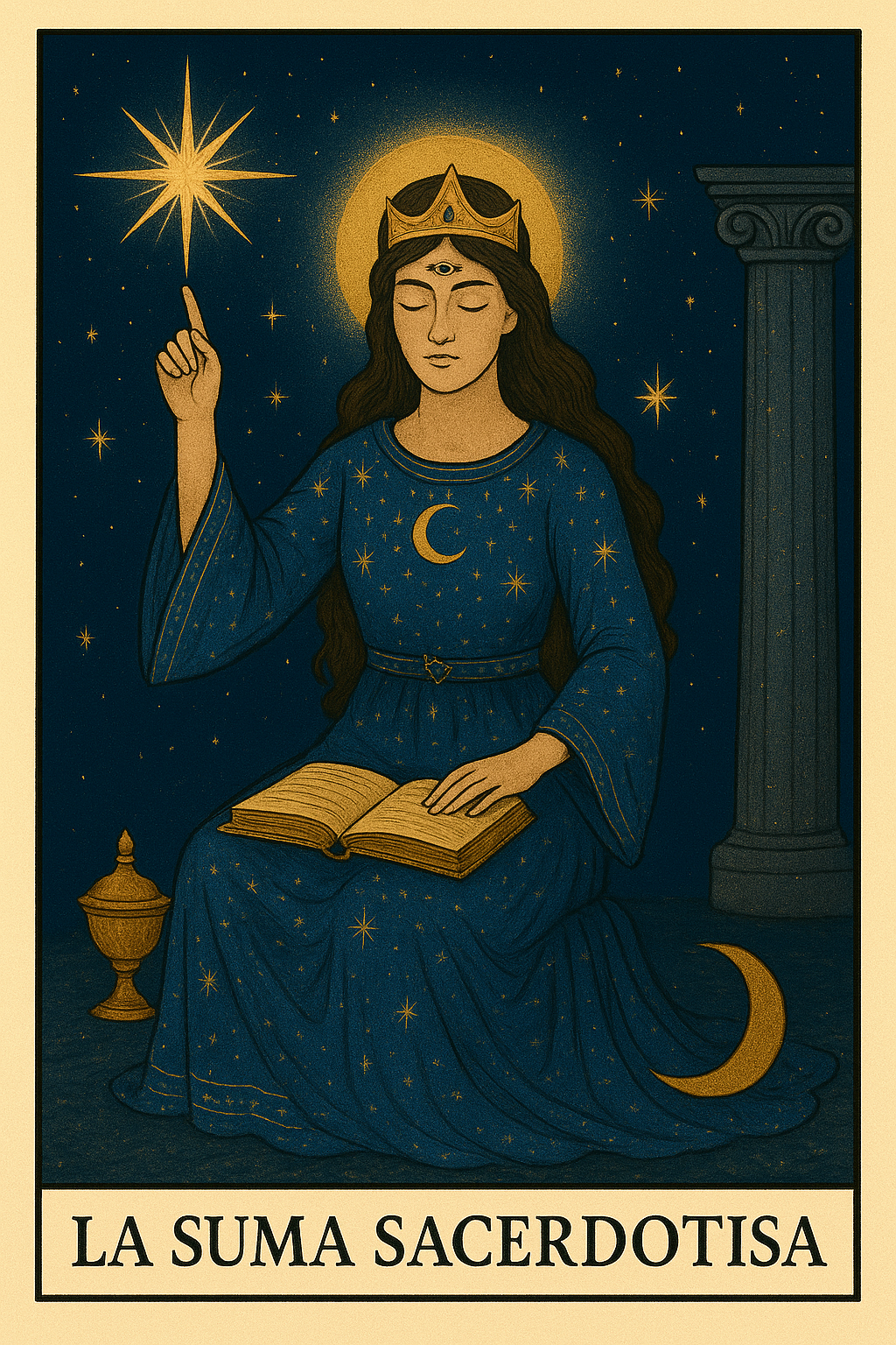 La Suma Sacerdotisa – La intuición que abre el libro del alma ✨